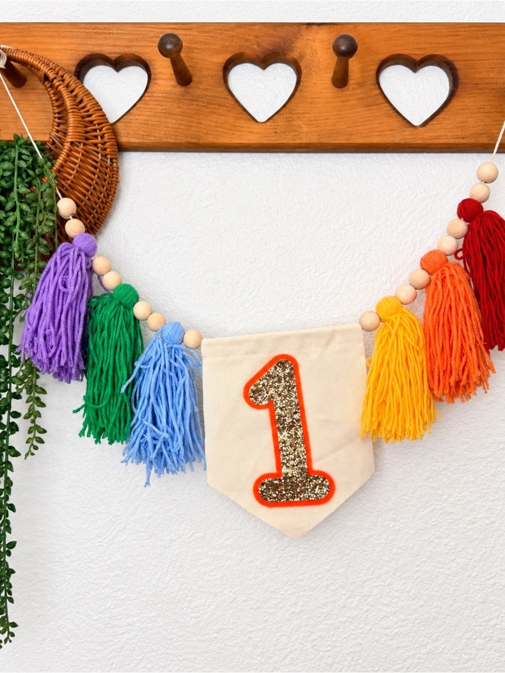 First birthday colorful banner